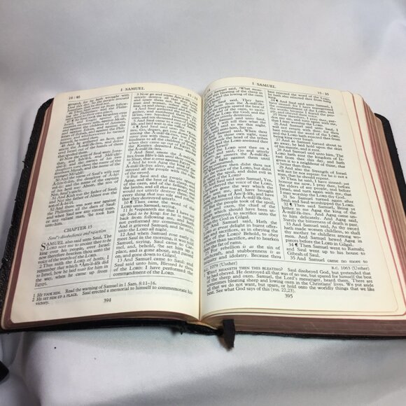 Holy Bible Pilgrim Edition Oxford Press 1952 2nd Ed. Black Leather Cover - Picture 12 of 16
